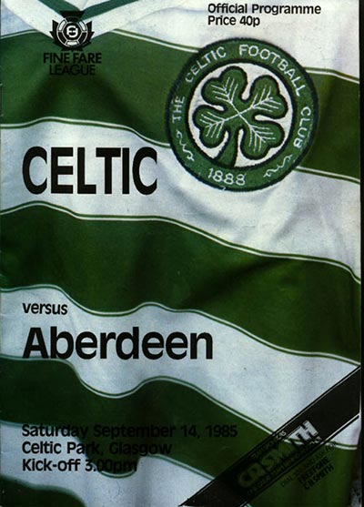 The Celtic programme 85/86 voted Programme of the Year