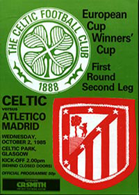 Celtic European programme 1985-86