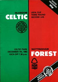 Celtic European programme 1983-84
