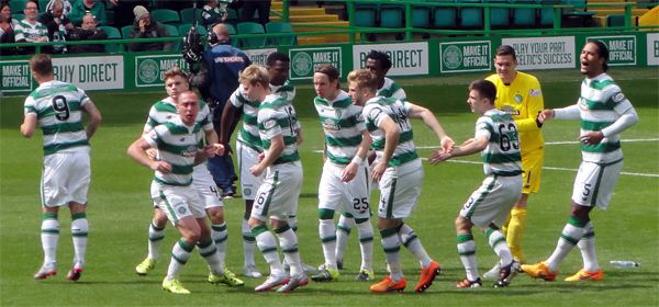 Ronny Deila banner displayed at CP for the first time