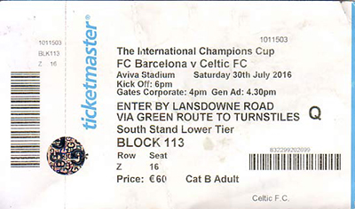 match ticket