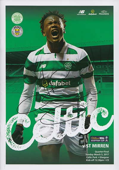 Match programme Inverness CT v Celtic FC 18/09/2016