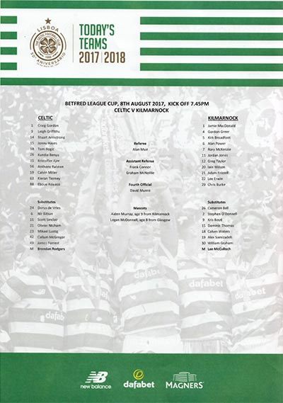 Official Teamsheet