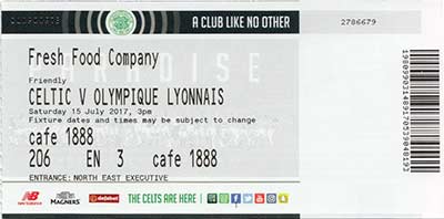 Corporate match ticket