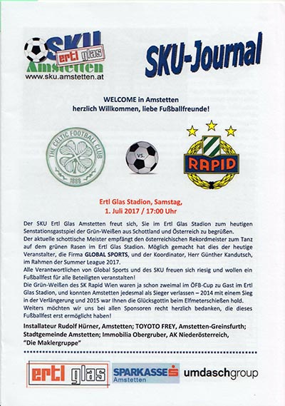 Match programme