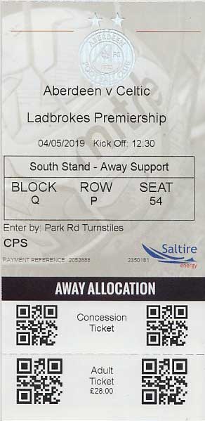 match ticket