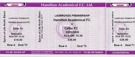 Match ticket