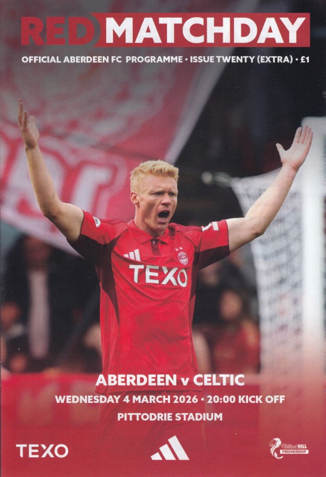 Match programme 04/03/26 supplement issue