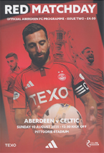 Match programme and stats