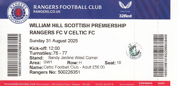 Match ticket