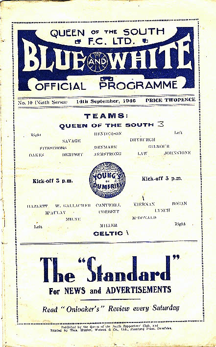 Match programme