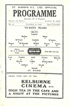 Match programme