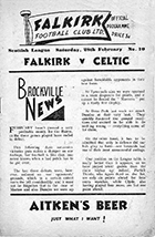 Match programme