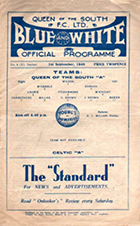 Match programme