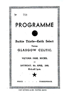 Match programme