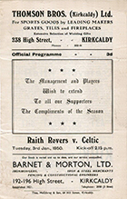 Match programme