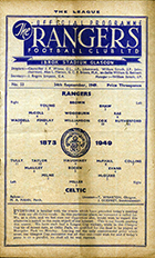 Match programme