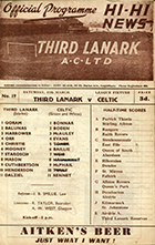 Match programme