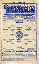 Match programme