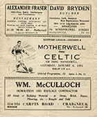 Match programme