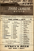 Match programme