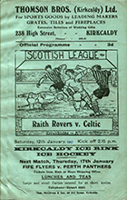 Match programme