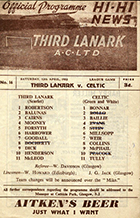 Match programme