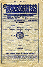 Match programme