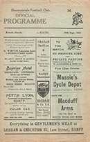 Match programme