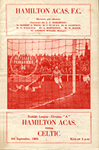 Match programme