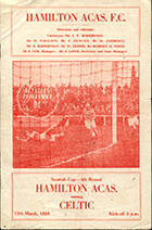 Match programme