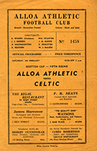 Match programme