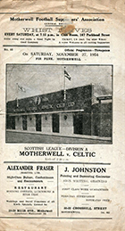 Match programme