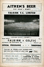 Match programme