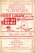 Match programme