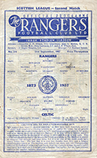 Match programme