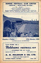 Match programme