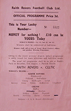 Match programme