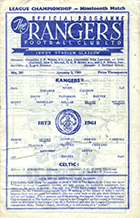 Match programme