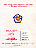 Match programme