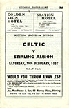 Match programme