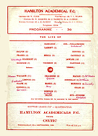 Match programme