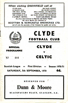 Match programme