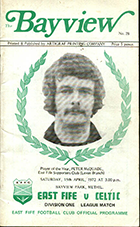 Match programme