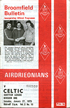 Match programme