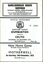 Match programme