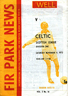 Match programme