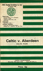 Match programme