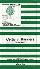 Match programme