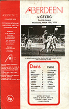 Match programme